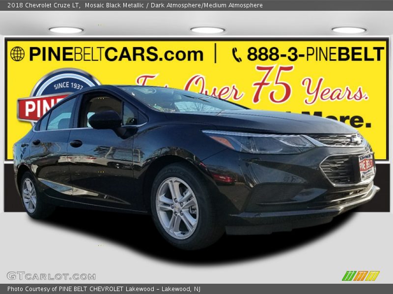 Mosaic Black Metallic / Dark Atmosphere/Medium Atmosphere 2018 Chevrolet Cruze LT