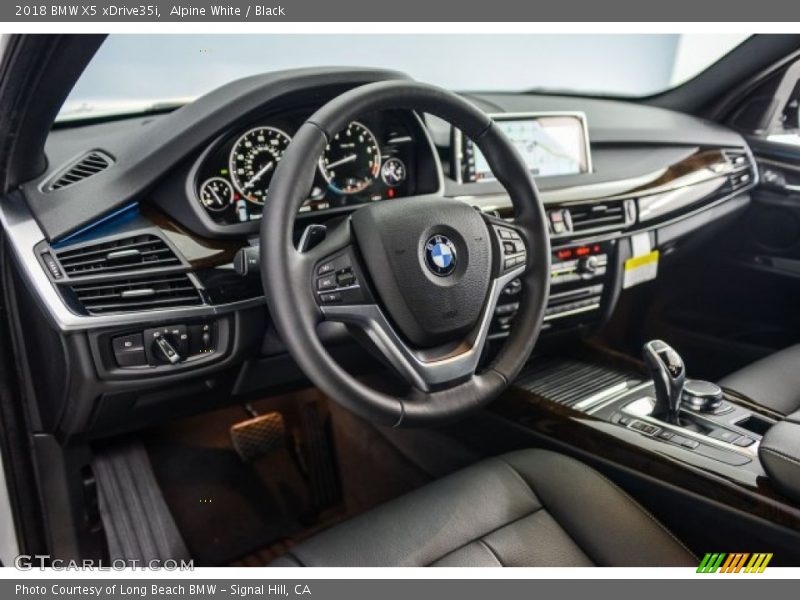 Alpine White / Black 2018 BMW X5 xDrive35i