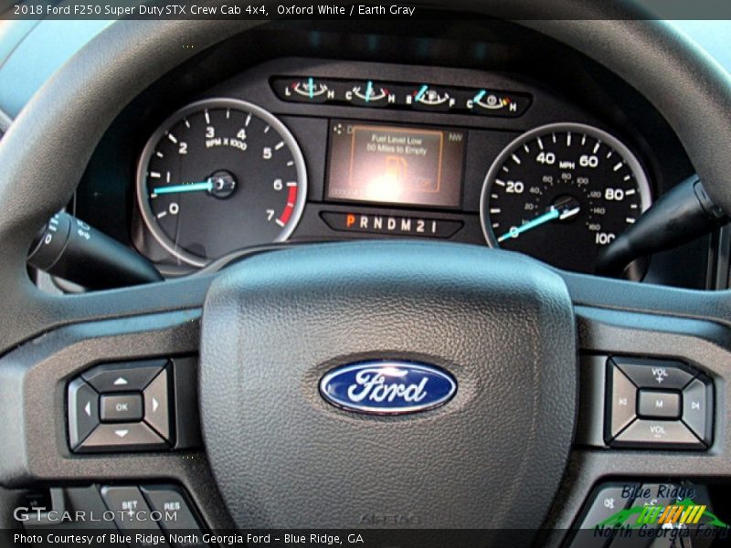 Oxford White / Earth Gray 2018 Ford F250 Super Duty STX Crew Cab 4x4
