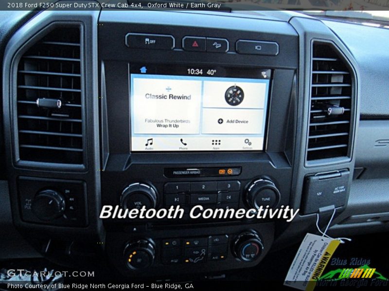 Oxford White / Earth Gray 2018 Ford F250 Super Duty STX Crew Cab 4x4