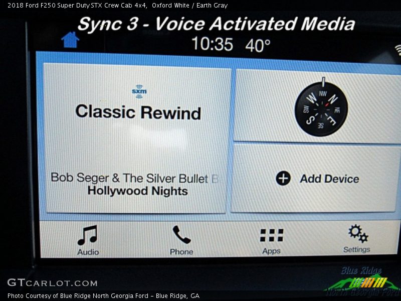 Oxford White / Earth Gray 2018 Ford F250 Super Duty STX Crew Cab 4x4