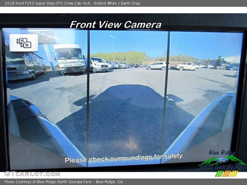 Oxford White / Earth Gray 2018 Ford F250 Super Duty STX Crew Cab 4x4