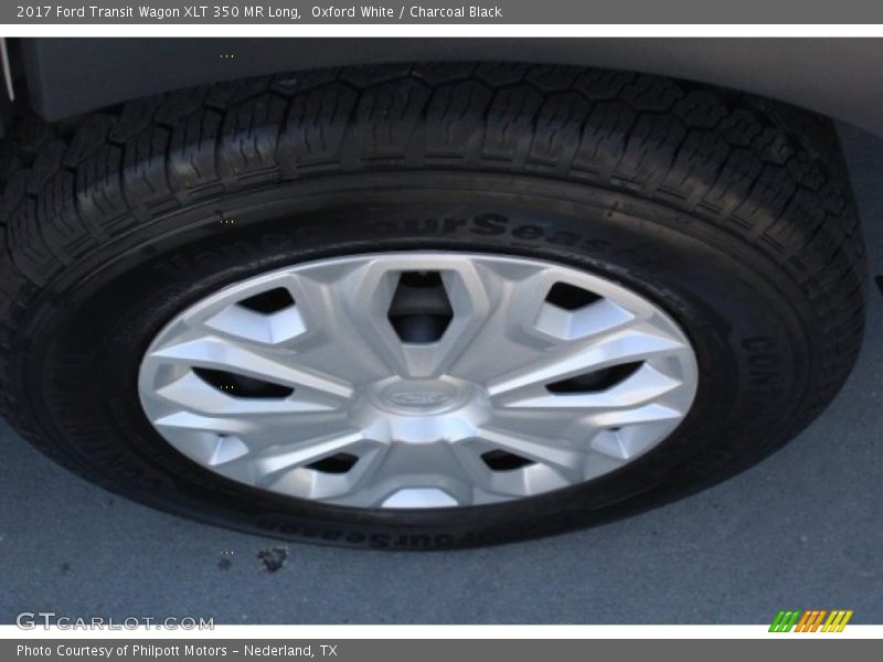 Oxford White / Charcoal Black 2017 Ford Transit Wagon XLT 350 MR Long