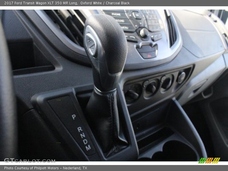 Oxford White / Charcoal Black 2017 Ford Transit Wagon XLT 350 MR Long
