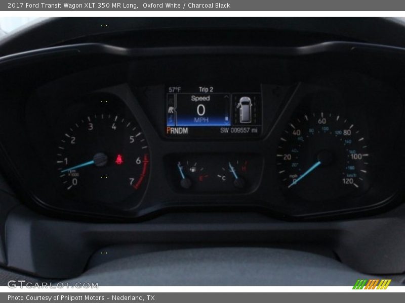 Oxford White / Charcoal Black 2017 Ford Transit Wagon XLT 350 MR Long
