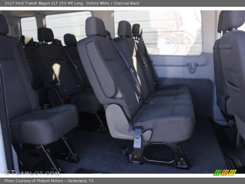 Oxford White / Charcoal Black 2017 Ford Transit Wagon XLT 350 MR Long