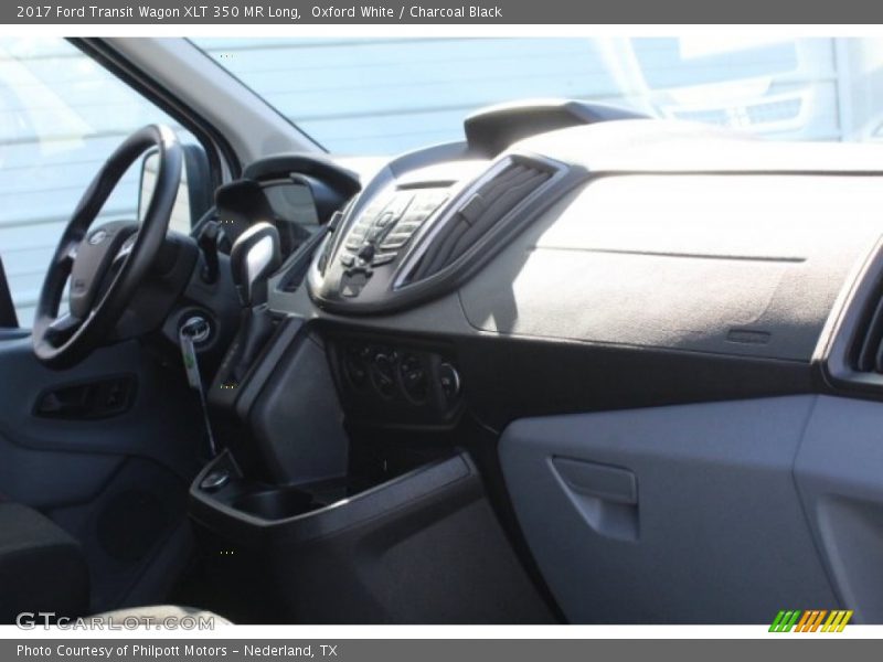 Oxford White / Charcoal Black 2017 Ford Transit Wagon XLT 350 MR Long