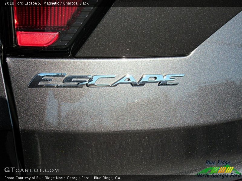 Magnetic / Charcoal Black 2018 Ford Escape S