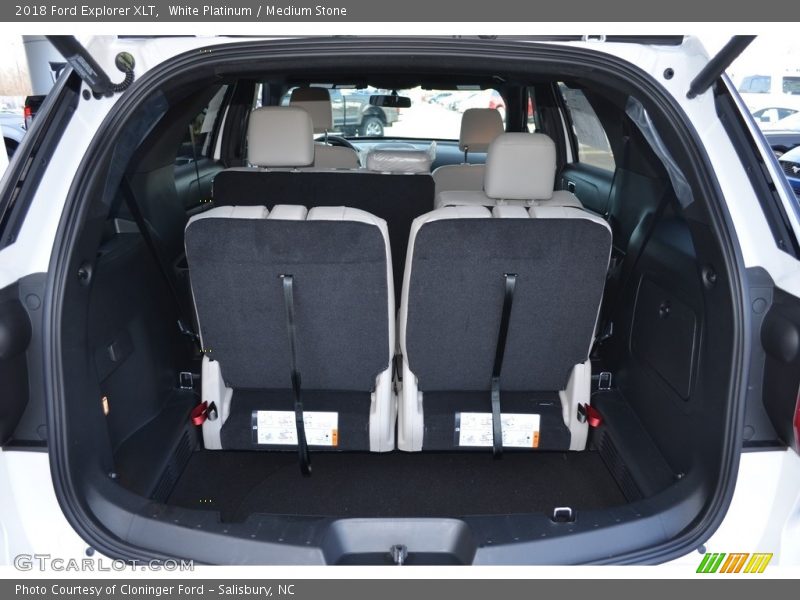 White Platinum / Medium Stone 2018 Ford Explorer XLT