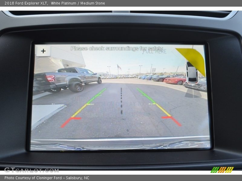 White Platinum / Medium Stone 2018 Ford Explorer XLT