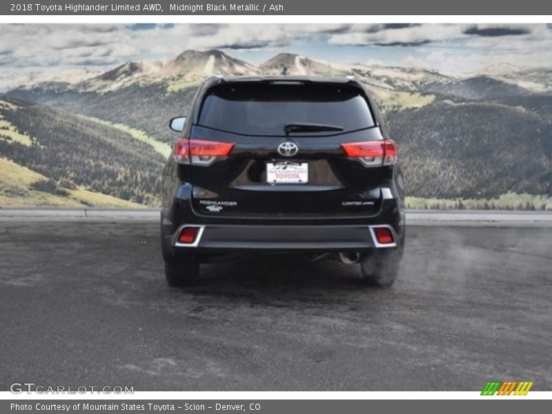 Midnight Black Metallic / Ash 2018 Toyota Highlander Limited AWD