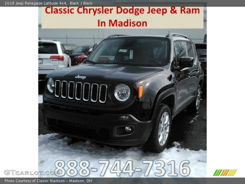 Black / Black 2018 Jeep Renegade Latitude 4x4
