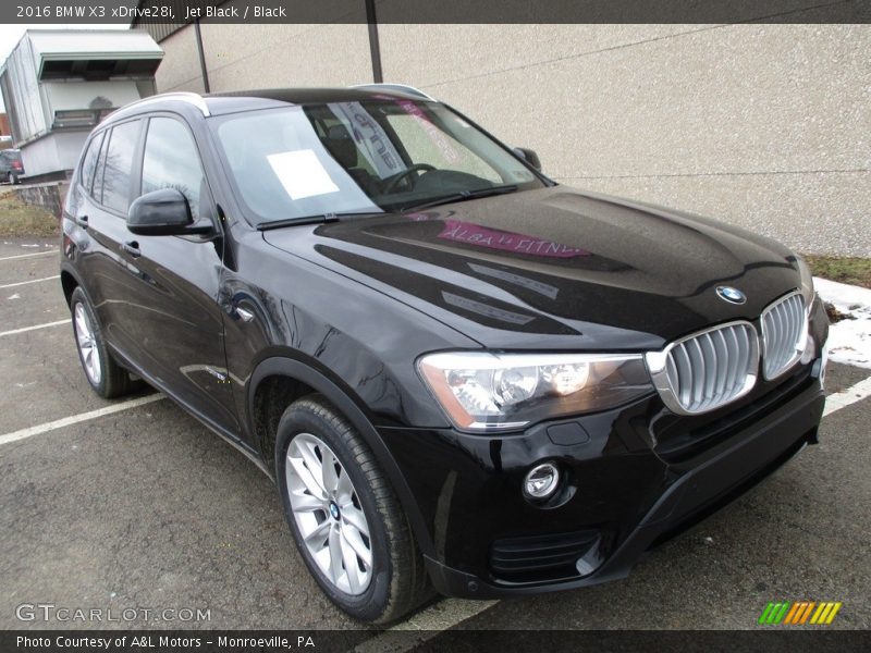 Jet Black / Black 2016 BMW X3 xDrive28i