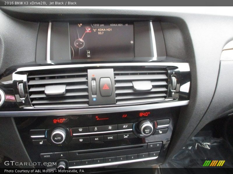 Jet Black / Black 2016 BMW X3 xDrive28i