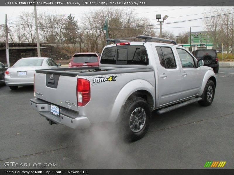 Brilliant Silver / Pro-4X Graphite/Steel 2014 Nissan Frontier Pro-4X Crew Cab 4x4