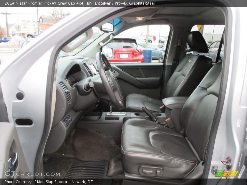 Brilliant Silver / Pro-4X Graphite/Steel 2014 Nissan Frontier Pro-4X Crew Cab 4x4