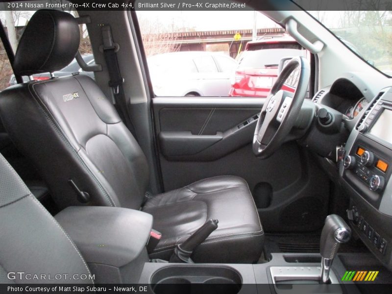 Brilliant Silver / Pro-4X Graphite/Steel 2014 Nissan Frontier Pro-4X Crew Cab 4x4