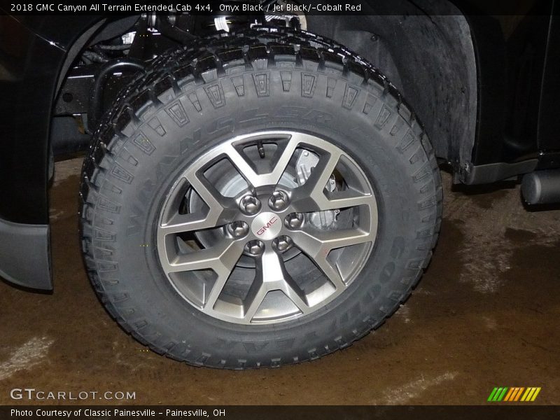 Onyx Black / Jet Black/­Cobalt Red 2018 GMC Canyon All Terrain Extended Cab 4x4