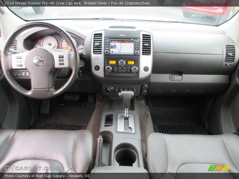 Brilliant Silver / Pro-4X Graphite/Steel 2014 Nissan Frontier Pro-4X Crew Cab 4x4