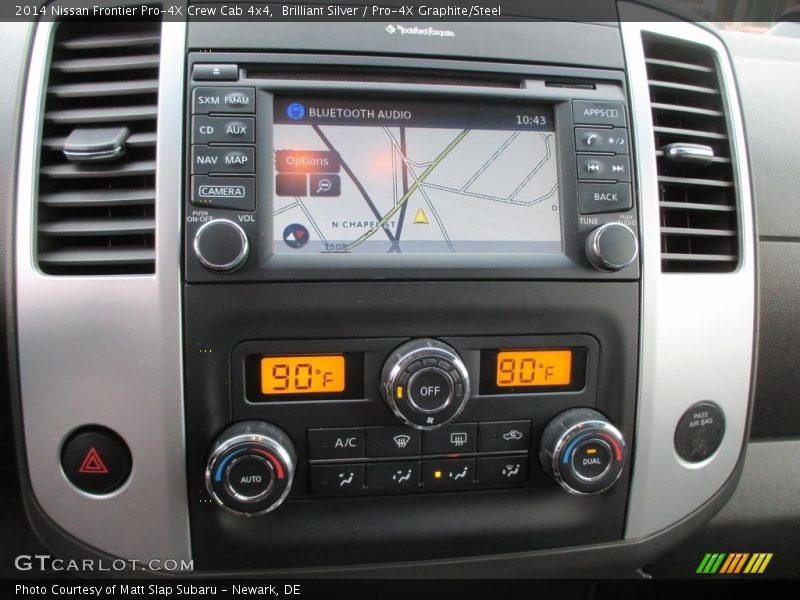 Brilliant Silver / Pro-4X Graphite/Steel 2014 Nissan Frontier Pro-4X Crew Cab 4x4