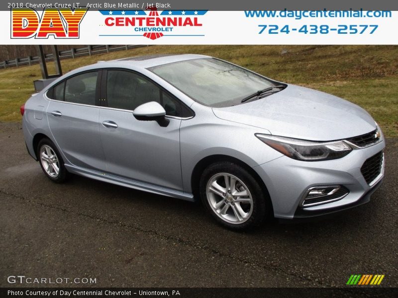 Arctic Blue Metallic / Jet Black 2018 Chevrolet Cruze LT