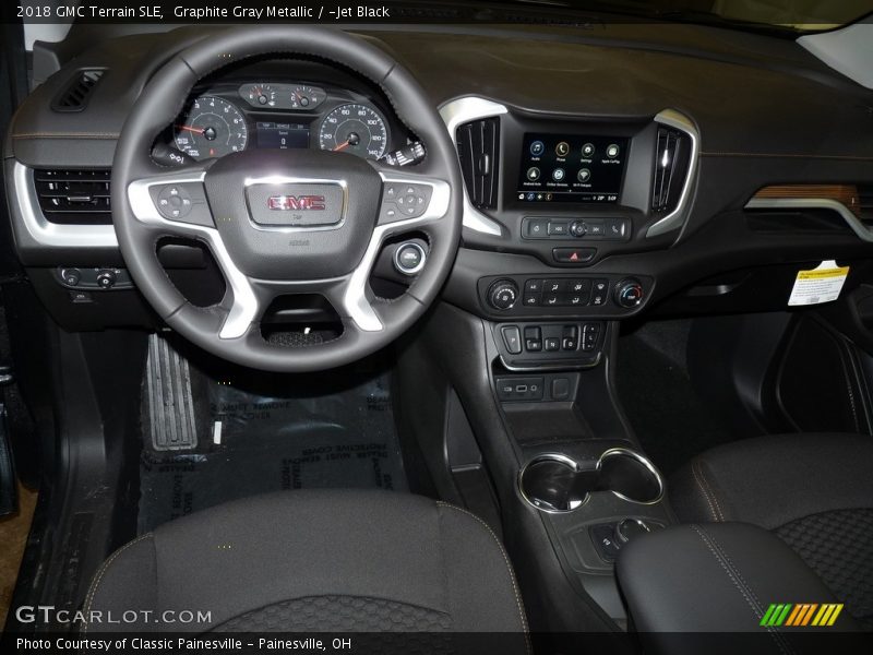Graphite Gray Metallic / ­Jet Black 2018 GMC Terrain SLE