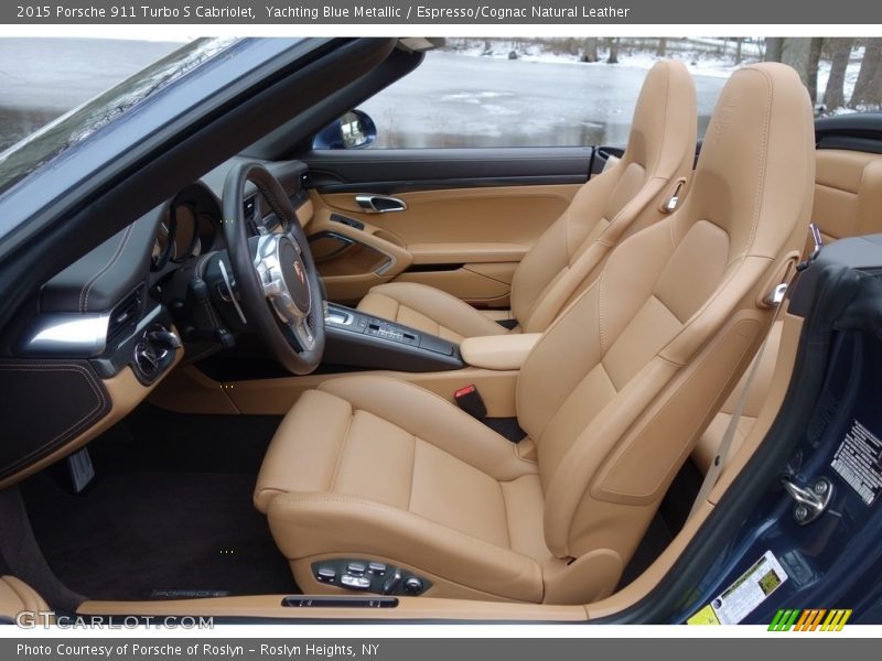 Yachting Blue Metallic / Espresso/Cognac Natural Leather 2015 Porsche 911 Turbo S Cabriolet