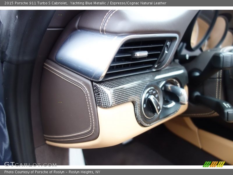 Yachting Blue Metallic / Espresso/Cognac Natural Leather 2015 Porsche 911 Turbo S Cabriolet