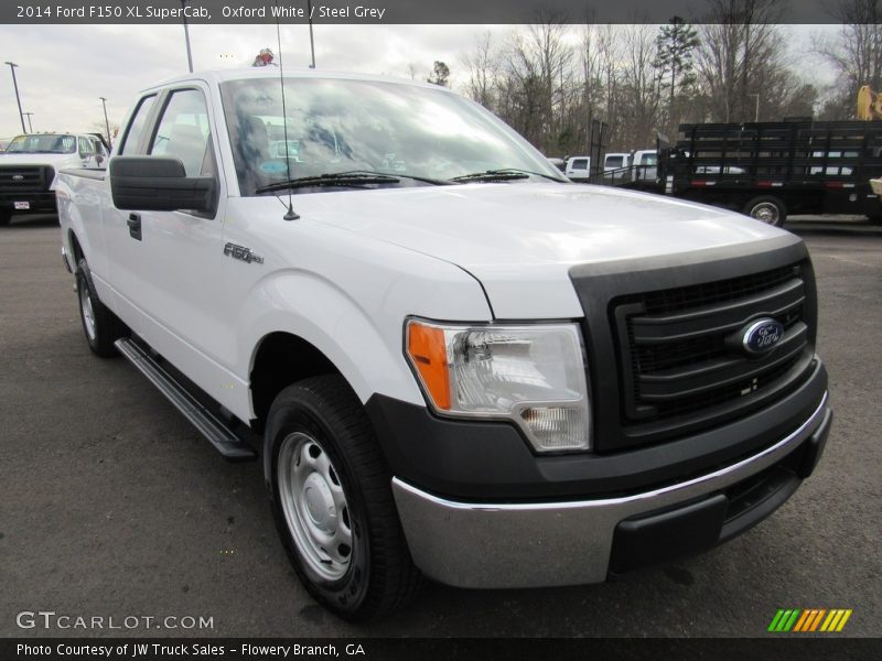 Oxford White / Steel Grey 2014 Ford F150 XL SuperCab