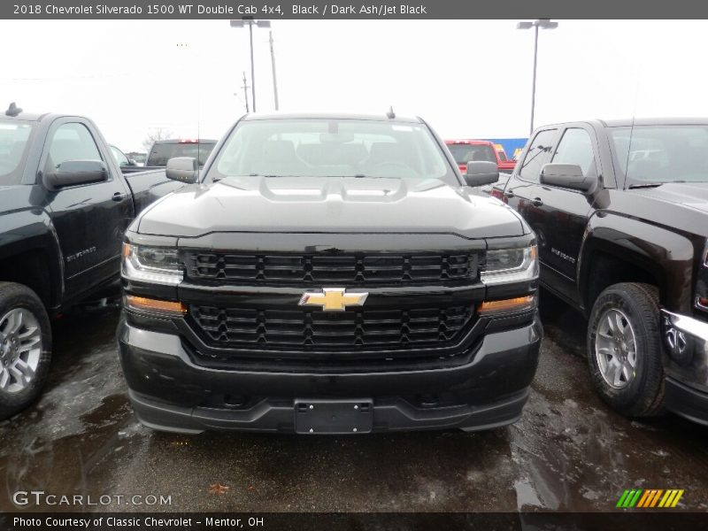 Black / Dark Ash/Jet Black 2018 Chevrolet Silverado 1500 WT Double Cab 4x4