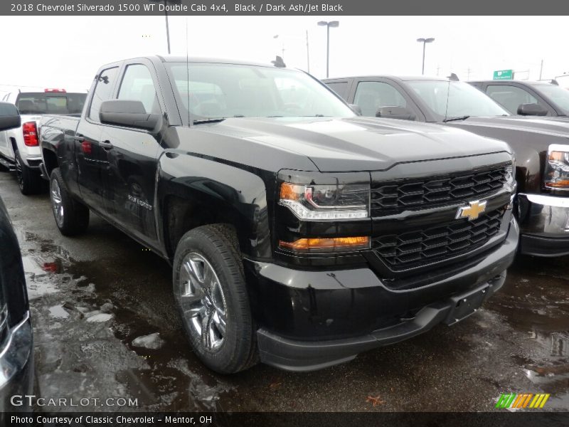 Black / Dark Ash/Jet Black 2018 Chevrolet Silverado 1500 WT Double Cab 4x4