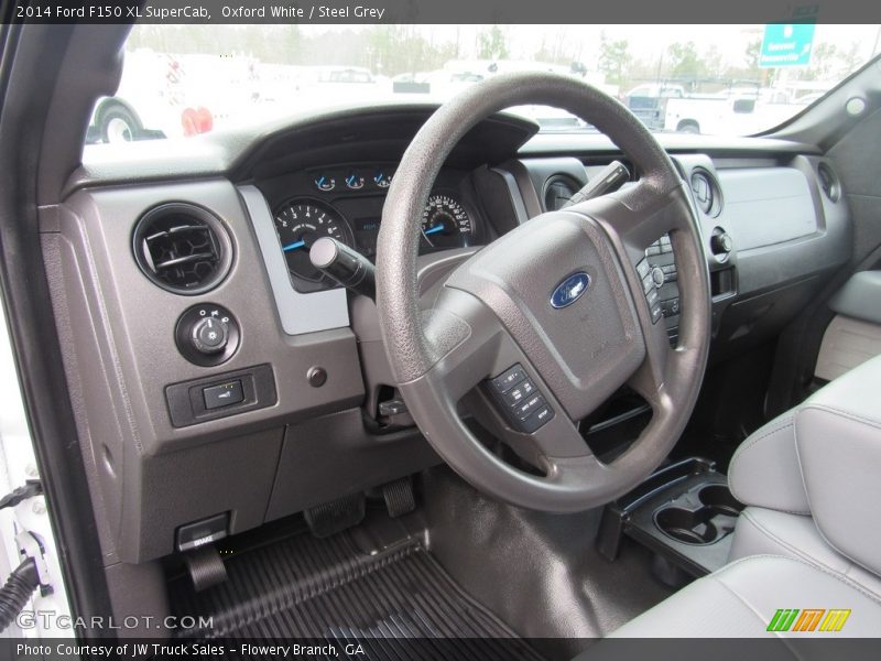 Oxford White / Steel Grey 2014 Ford F150 XL SuperCab