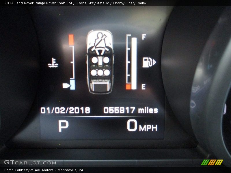 Corris Grey Metallic / Ebony/Lunar/Ebony 2014 Land Rover Range Rover Sport HSE