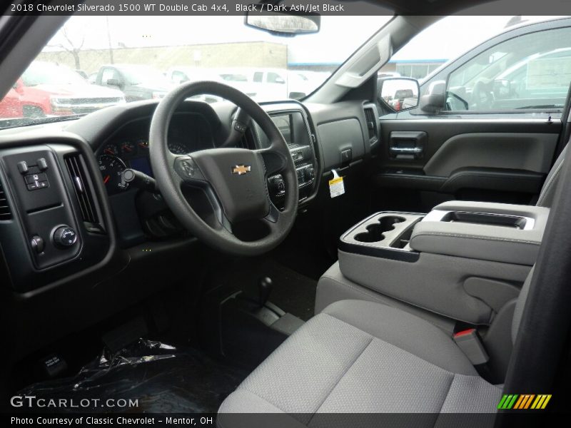 Black / Dark Ash/Jet Black 2018 Chevrolet Silverado 1500 WT Double Cab 4x4