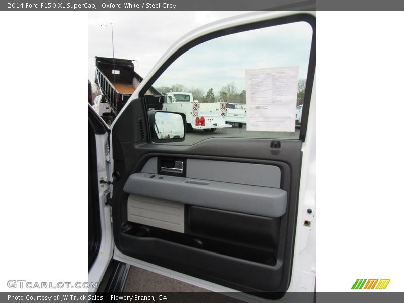 Oxford White / Steel Grey 2014 Ford F150 XL SuperCab