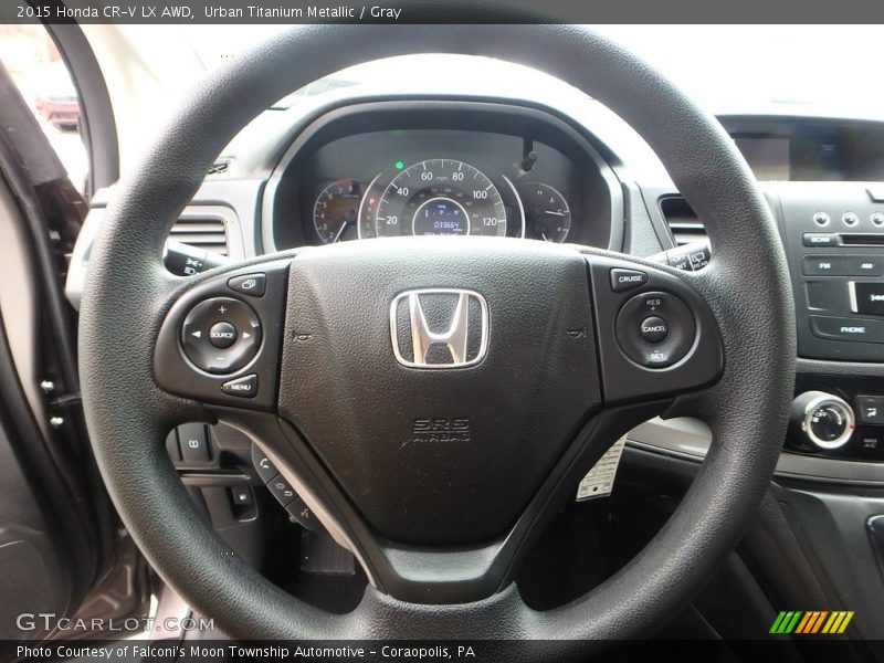 Urban Titanium Metallic / Gray 2015 Honda CR-V LX AWD