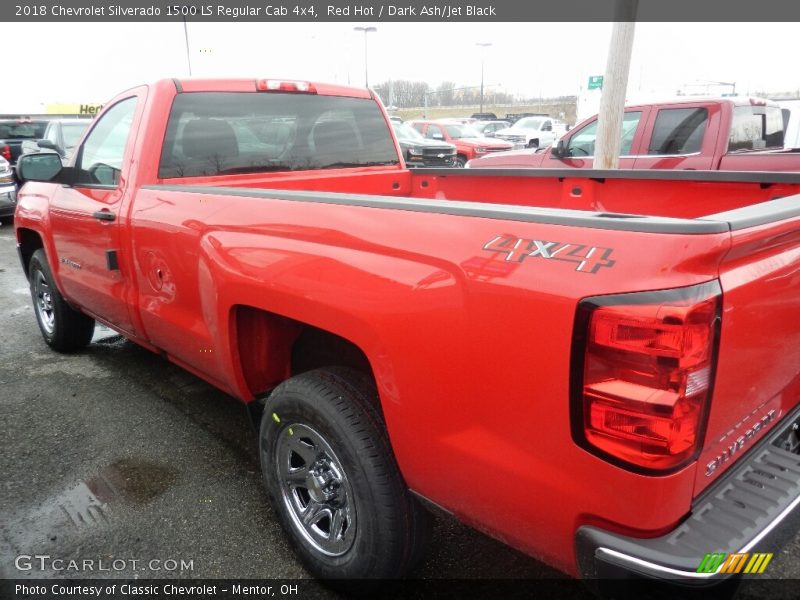 Red Hot / Dark Ash/Jet Black 2018 Chevrolet Silverado 1500 LS Regular Cab 4x4