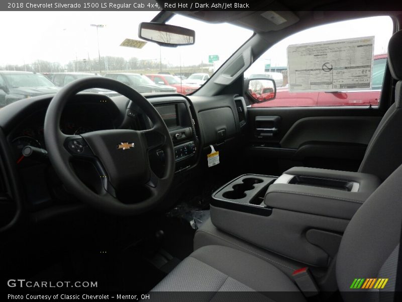 Red Hot / Dark Ash/Jet Black 2018 Chevrolet Silverado 1500 LS Regular Cab 4x4