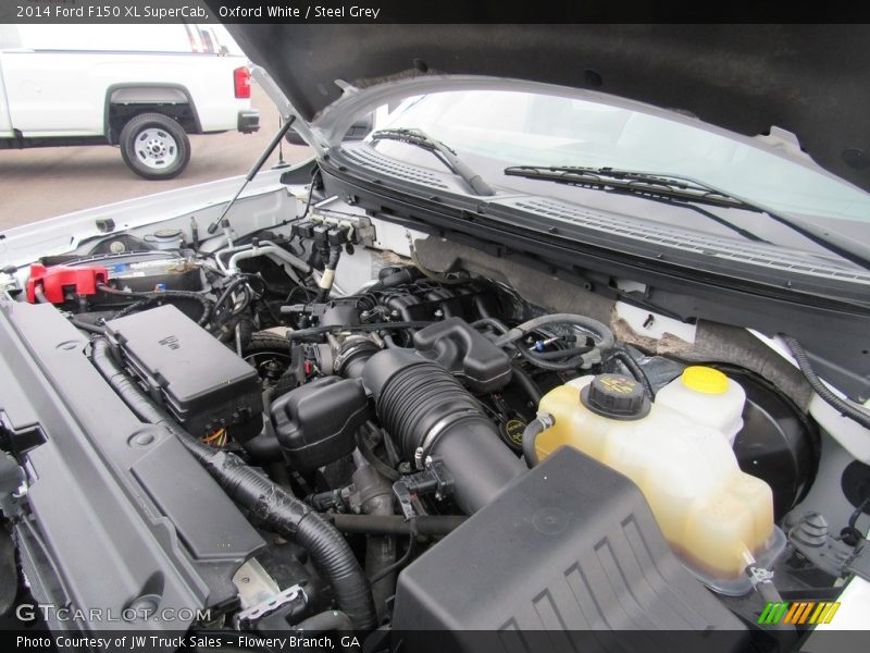 Oxford White / Steel Grey 2014 Ford F150 XL SuperCab