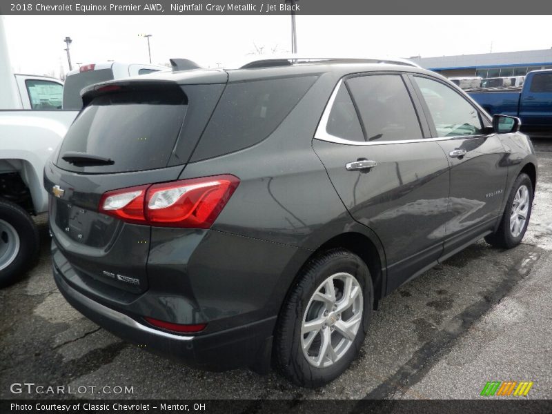Nightfall Gray Metallic / Jet Black 2018 Chevrolet Equinox Premier AWD