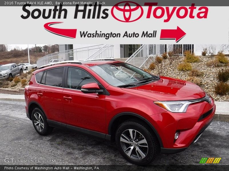 Barcelona Red Metallic / Black 2016 Toyota RAV4 XLE AWD
