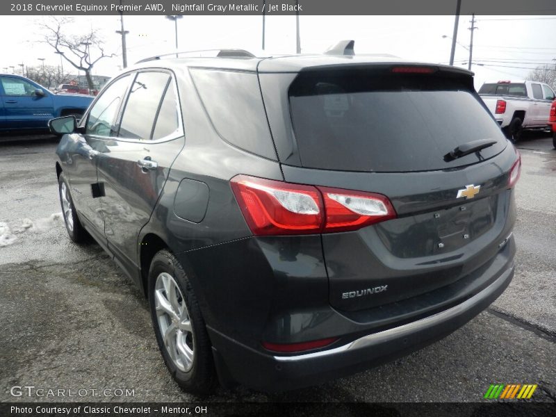 Nightfall Gray Metallic / Jet Black 2018 Chevrolet Equinox Premier AWD