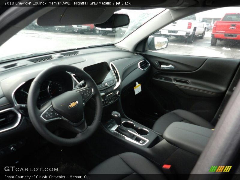 Nightfall Gray Metallic / Jet Black 2018 Chevrolet Equinox Premier AWD