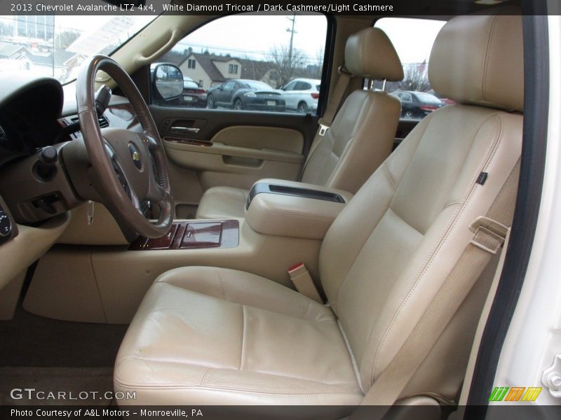 White Diamond Tricoat / Dark Cashmere/Light Cashmere 2013 Chevrolet Avalanche LTZ 4x4