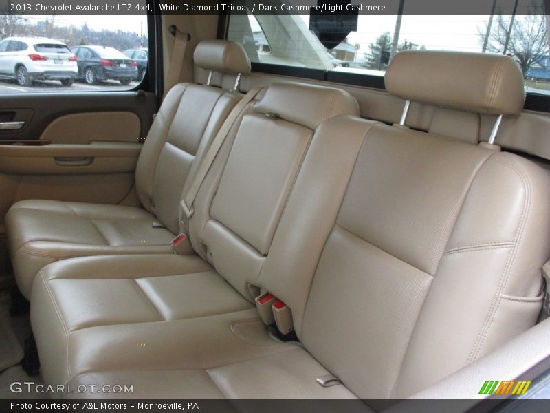 White Diamond Tricoat / Dark Cashmere/Light Cashmere 2013 Chevrolet Avalanche LTZ 4x4