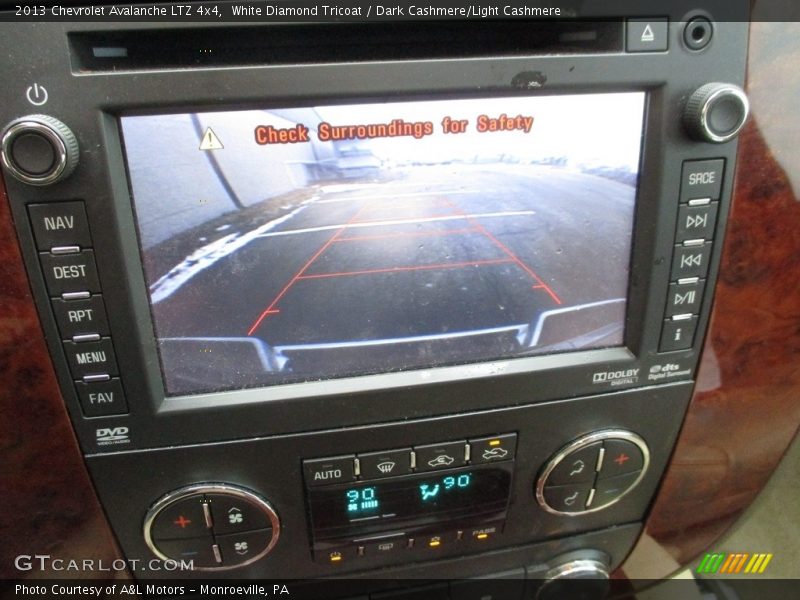 White Diamond Tricoat / Dark Cashmere/Light Cashmere 2013 Chevrolet Avalanche LTZ 4x4