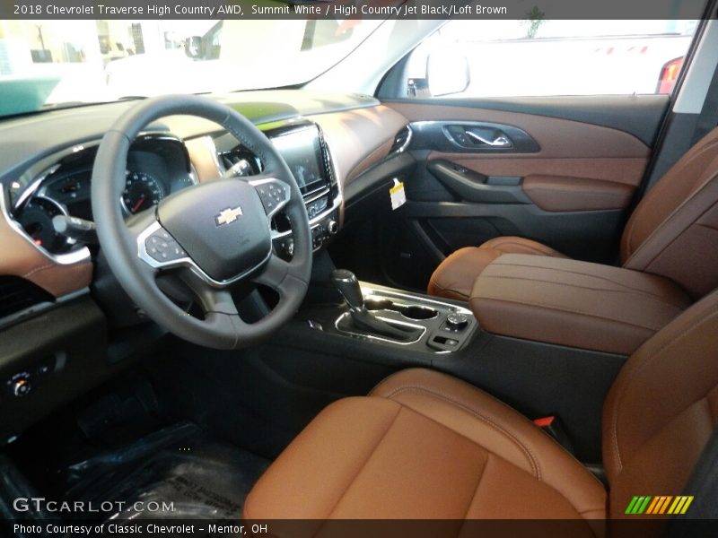 Summit White / High Country Jet Black/Loft Brown 2018 Chevrolet Traverse High Country AWD