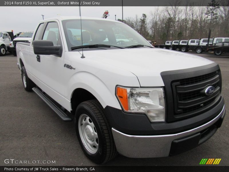 Oxford White / Steel Grey 2014 Ford F150 XL SuperCab