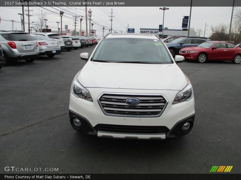 Crystal White Pearl / Java Brown 2017 Subaru Outback 2.5i Touring