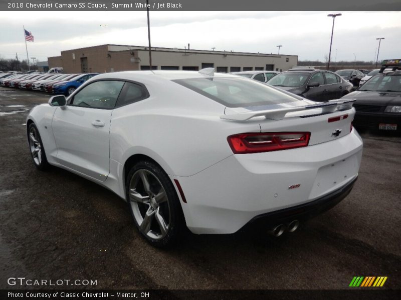 Summit White / Jet Black 2018 Chevrolet Camaro SS Coupe